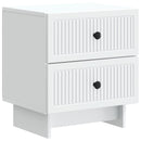 vidaXL Éjjeliszekrény 2 db Fehér 43 x 34,5 x 47,5 cm Szerelt Fa