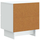 vidaXL Éjjeliszekrény 2 db Fehér 43 x 34,5 x 47,5 cm Szerelt Fa