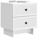 vidaXL Éjjeliszekrény 2 db Fehér 43 x 34,5 x 47,5 cm Szerelt Fa