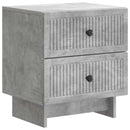 vidaXL Éjjeliszekrény 2 pcs Betonszürke 43 x 34,5 x 47,5 cm Szerelt Fa