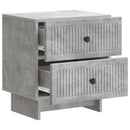 vidaXL Éjjeliszekrény 2 pcs Betonszürke 43 x 34,5 x 47,5 cm Szerelt Fa