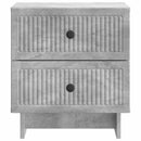 vidaXL Éjjeliszekrény 2 pcs Betonszürke 43 x 34,5 x 47,5 cm Szerelt Fa