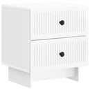 vidaXL Éjjeliszekrény Magasfényű Fehér 43 x 34,5 x 47,5 cm Szerelt Fa