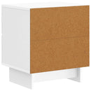 vidaXL Éjjeliszekrény Magasfényű Fehér 43 x 34,5 x 47,5 cm Szerelt Fa