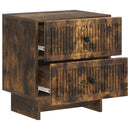 vidaXL Éjjeliszekrény Füstös Tölgy 43 x 34,5 x 47,5 cm Szerelt Fa