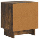 vidaXL Éjjeliszekrény Füstös Tölgy 43 x 34,5 x 47,5 cm Szerelt Fa