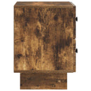 vidaXL Éjjeliszekrény Füstös Tölgy 43 x 34,5 x 47,5 cm Szerelt Fa