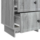 vidaXL Éjjeliszekrény fiókkal 2 pcs Szürke Sonoma 43 x 34,5 x 47,5 cm
