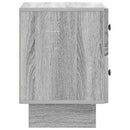 vidaXL Éjjeliszekrény fiókkal 2 pcs Szürke Sonoma 43 x 34,5 x 47,5 cm