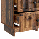 vidaXL Éjjeliszekrény fiókkal Antik Fa 43 x 34,5 x 47,5 cm Szerelt Fa