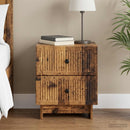 vidaXL Éjjeliszekrény fiókkal Antik Fa 43 x 34,5 x 47,5 cm Szerelt Fa