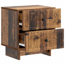 vidaXL Éjjeliszekrény fiókkal Antik Fa 43 x 34,5 x 47,5 cm Szerelt Fa