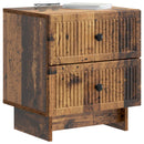 vidaXL Éjjeliszekrény fiókkal Antik Fa 43 x 34,5 x 47,5 cm Szerelt Fa