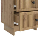 vidaXL Éjjeliszekrény fiókkal 2 pcs Kézműves Tölgy 43 x 34,5 x 47,5 cm
