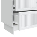 vidaXL Éjjeliszekrény fiókkal Fehér 62 x 34,5 x 47,5 cm Szerelt Fa