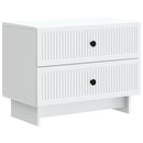 vidaXL Éjjeliszekrény fiókkal Fehér 62 x 34,5 x 47,5 cm Szerelt Fa