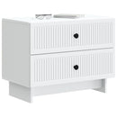 vidaXL Éjjeliszekrény fiókkal Fehér 62 x 34,5 x 47,5 cm Szerelt Fa