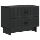 vidaXL Éjjeliszekrény fiókkal Fekete 62 x 34,5 x 47,5 cm Szerelt Fa