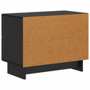 vidaXL Éjjeliszekrény fiókkal Fekete 62 x 34,5 x 47,5 cm Szerelt Fa