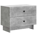 vidaXL Éjjeliszekrény Betonszürke 62 x 34,5 x 47,5 cm Szerelt Fa