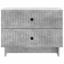vidaXL Éjjeliszekrény Betonszürke 62 x 34,5 x 47,5 cm Szerelt Fa