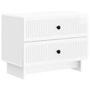 vidaXL Éjjeliszekrény Magasfényű Fehér 62 x 34,5 x 47,5 cm Szerelt Fa
