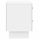 vidaXL Éjjeliszekrény Magasfényű Fehér 62 x 34,5 x 47,5 cm Szerelt Fa