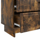 vidaXL Éjjeliszekrény Füstös Tölgy 62 x 34,5 x 47,5 cm Szerelt Fa