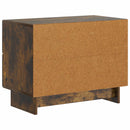 vidaXL Éjjeliszekrény Füstös Tölgy 62 x 34,5 x 47,5 cm Szerelt Fa