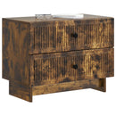 vidaXL Éjjeliszekrény Füstös Tölgy 62 x 34,5 x 47,5 cm Szerelt Fa