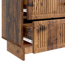 vidaXL Éjjeliszekrény fiókkal Antik Fa 62 x 34,5 x 47,5 cm Szerelt Fa