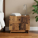 vidaXL Éjjeliszekrény fiókkal Antik Fa 62 x 34,5 x 47,5 cm Szerelt Fa