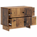 vidaXL Éjjeliszekrény fiókkal Antik Fa 62 x 34,5 x 47,5 cm Szerelt Fa