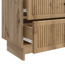 vidaXL Éjjeliszekrény Kézműves Tölgy 62 x 34,5 x 47,5 cm Szerelt Fa