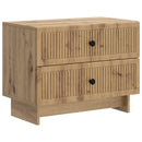 vidaXL Éjjeliszekrény Kézműves Tölgy 62 x 34,5 x 47,5 cm Szerelt Fa
