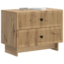 vidaXL Éjjeliszekrény Kézműves Tölgy 62 x 34,5 x 47,5 cm Szerelt Fa
