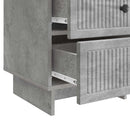 vidaXL Éjjeliszekrény fiókkal Betonszürke 43 x 41 x 66,5 cm Szerelt Fa