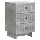 vidaXL Éjjeliszekrény fiókkal Betonszürke 43 x 41 x 66,5 cm Szerelt Fa