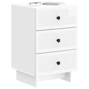 vidaXL Éjjeliszekrény Magasfényű Fehér 43 x 41 x 66,5 cm Szerelt Fa