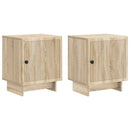 vidaXL Éjjeliszekrény 2 pcs Sonoma Tölgy 43 x 34,5 x 50 cm Szerelt Fa