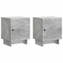 vidaXL Éjjeliszekrény 2 pcs Betonszürke 43 x 34,5 x 50 cm Szerelt Fa