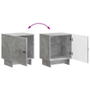 vidaXL Éjjeliszekrény 2 pcs Betonszürke 43 x 34,5 x 50 cm Szerelt Fa