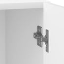 vidaXL Éjjeliszekrény 2 pcs Magasfényű Fehér 43 x 34,5 x 50 cm