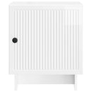 vidaXL Éjjeliszekrény 2 pcs Magasfényű Fehér 43 x 34,5 x 50 cm