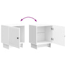 vidaXL Éjjeliszekrény 2 pcs Magasfényű Fehér 43 x 34,5 x 50 cm