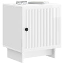 vidaXL Éjjeliszekrény 2 pcs Magasfényű Fehér 43 x 34,5 x 50 cm