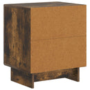 vidaXL Éjjeliszekrény 2 pcs Füstös Tölgy 43 x 34,5 x 50 cm Szerelt Fa