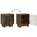 vidaXL Éjjeliszekrény 2 pcs Füstös Tölgy 43 x 34,5 x 50 cm Szerelt Fa