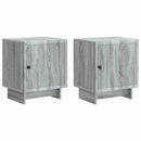 vidaXL Éjjeliszekrény 2 pcs Szürke Sonoma 43 x 34,5 x 50 cm Szerelt Fa