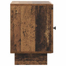 vidaXL Éjjeliszekrény 2 db Antik Fa 43 x 34,5 x 50 cm Szerelt Fa